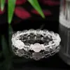 Pulseira de cristal branco natural para meninas aquamarina nova pulseira para namoradas estrela da sorte com fábrica de energia atacado