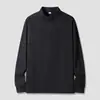 Sudadera Deportiva Retro Americana con Media Cremallera y Cuello Alto para Hombre, Secado Rápido, Transpirable, Manga Larga, Primavera/Otoño, Estilo Moderno para Correr y Fitness