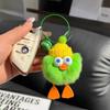 Piel de Conejo Rex Real Pato Pequeño Llavero de Coche Colgante Muñeco de Peluche Adorno Accesorio para Coche Personalizado Moderno Hecho a Mano
