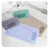 Alfombrilla antideslizante para baño PVC hueca ventosa cuarto de ducha baño del hogar alfombrilla de baño impermeable antideslizante para el suelo