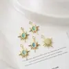Accesorios colgantes de piedra de girasol y ojo de gato transfronterizos europeos y americanos exquisitos, accesorios para collares DIY hechos a mano, pendientes sencillos