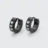 Xuping Sencillo Dulce Fresco Estilo Personalidad Brazaletes para Oreja Acero Inoxidable Negro Moda Tendencia Pendientes Unisex Venta al por Mayor