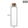 Botellas de Vidrio Vacías Tapadas con Corcho de 30 mm, Botellas Pequeñas, Botellas para Reactivos, Botellas Dispensadoras, Vidrio Blanco de Alta Calidad al por Mayor