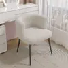 Sillón Perezoso de Piel de Cordero Silla de Manicura Vestidor Sofá Individual Tocador Silla de Maquillaje Fábrica Una Pieza Venta al por Mayor
