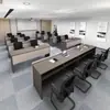 Mesa Larga Personalizada, Mesa de Conferencias Combinada con Podio, Escritorio Doble de Madera Moderno Simple para Estudiantes Fabricante Venta al por Mayor
