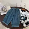 Precio Especial Remate Sin Devoluciones ni Cambios Jeans de Bolsillo para Trabajo de Otoño para Niños Bangcheng G0512