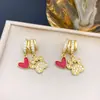 Colgante Venta Caliente Transfronteriza Trébol de Cuatro Hojas Negro Accesorios para Joyería DIY Lujo Accesible de Gama Alta Simple Versátil Joyería que No se Desvanece