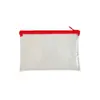 Bolsa Transparente para Lápices A5 Bolsa de Papelería de PVC Bolsa para Bolígrafos de Estudiante Estuche para Lápices Bolsa de Almacenamiento Multifuncional Impermeable con Cremallera