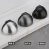 Acero inoxidable anti-colisión puerta táctil sin perforaciones succión de puerta silencioso tapón de puerta de baño magnético Tortuga Superior succión al piso invisible Gris