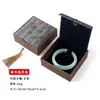 Caixa de Pulseira com Franja de Tecido de Cânhamo Estilo Vintage para Armazenamento de Joias, Caixa de Embalagem Retro com Contas Budistas e Pulseiras Colecionáveis com Acabamento de Alto Padrão