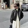 Jaquetas para Meninos e Meninas 2026 Nova Primavera e Outono Jaquetas Casuais de Couro PU Vintage Estilosas Tendência Frescas Tops de Primavera