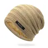 Gorros de Punto para Hombre y Mujer, Gorros de Lana, Letreros Metálicos de Moda, Gorros Cálidos para Exteriores, Protección para Orejas de Terciopelo, Exportación Transfronteriza