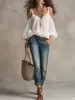 Nuevo Top de Color Sólido con Tirantes Casual de Mangas Abullonadas Estilo Vacacional para Mujer, Europeo y Americano, Amazon Transfronterizo, Otoño/Invierno 2026