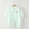 Ropa para recién nacido, Monos sin hueso para bebé, Mamelucos de verano de manga larga de algodón puro, Pijamas delgados para bebés varones y niñas