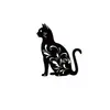 Decoración de Pared Metálica de Animales Arte Negro Decoración Decorativa de Pared Logo Decoración Hogar Sala de Estar Decoración de Pared
