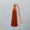12cm borla de seda dorada borla bolsa colgante de abanico colgante de coche marcapáginas colgante de unidad USB funda de teléfono colgante de borla de seda de hielo borla