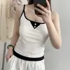 Camisole de Algodão Canelado Feminino Primavera/Verão 2026 com Bojos, Para Usar por Dentro/Fora, Top Bandeau Hot Girl Slim Fit