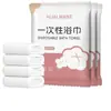 Set de Toalla de Baño y Toalla Desechables de una Sola Pieza, Empacado Individualmente, Ideal para Viajes, Comprimido, Engrosado, Extra Absorbente, Especial para Viajes