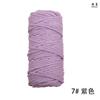 Cuerda de algodón popular colorida 3mm30 m hilo de algodón decorativo manualidades diy hechas a mano cuerda trenzada tapiz cuerda de hilo de algodón