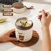 Xícara de Sopa 2026 Novo Modelo Louça Portátil para Trabalho com Alça Micro-ondas Caneca de Café da Manhã Desenho Animado Personalizada Copo de Água