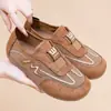 Sapatos de Tecido Estilo Novo Verão 2026 Old Beijing para Mulheres, Sapatos de Malha Respiráveis para Mães, Sapatos Casuais Confortáveis com Solado Macio para Mulheres de Meia-Idade e Idosas