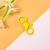 Acessórios de jóias DIY: fivela de cachorro colorida com argola de fecho, gancho de fecho, chaveiro de metal pintado, materiais para pingente de bolsa