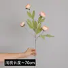 Lujo ligero estilo vintage europeo flor artificial de seda de 4 cabezas de peonía para decoración del hogar, banquetes, bodas y accesorios de fotografía al aire libre