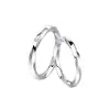 Anillos de Pareja de Verano Versátiles de Diseño Simple Mobius Niche para Estudiantes Venta al por Mayor