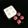 Mini Forma de Silicone para Bolo de Morango, Frango Assado, Croissant, Pãozinho de Porquinho e Brinquedos Squishy