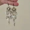Nuevos Pendientes Largos con Borla Tallados en Concha Hueca Estilo Étnico Vintage Diseño de Nicho Pendientes Avanzados