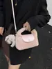 Bolso Cuadrado Pequeño de Lana de Cordero Estilo Coreano Transfronterizo para Mujer Otoño 2026 Nuevo Bolso Cruzado de Hombro Casual de Alta Gama