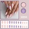 Estilo Comercio Exterior Estilo Ins Europeo y Americano Rosa Natural Multicolor Brillo Letra Piezas de Manicura Sentido Avanzado Dulce Chica Fresca Usa Armadura