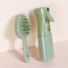 Set de Peine Biodegradable de Paja de Trigo Natural Platino para Peinar el Cabello de Tres Piezas, Set de Peine de Dientes Anchos para Aceite, Peine con Inserto de Plástico para Spray