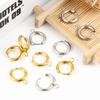 Brincos de aço inoxidável com argola aberta soldada podem ser pendurados acessórios brincos brincos DIY acessórios feitos à mão vendas diretas da fábrica