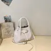 Bolsa de trabalho plissada estilo coreano com cinto, nova bolsa de mão de moda vintage 2026, bolsa de ombro e transversal para mulheres