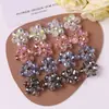 Suministro Exclusivo Transfronterizo para Xiaohongshu: Cuentas de Cristal de Flor Brillante de Cinco Pétalos Accesorios Decorativos Hechos a Mano para Pendientes DIY