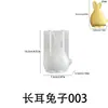 Páscoa Papoula Novo Estilo Quente Molde de Silicone DIY Coelho Gordo Coelho Seção Geométrica Gesso Vela Molde
