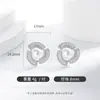 Moda Europea y Americana Transfronteriza Exagerada Lujo Cobre con Incrustaciones Zircón Aretes de Perlas Lujo Accesible Forma de Abanico Diamante Completo Aretes Exquisitos