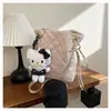 Bolsa Feminina Amy Rabbit 2026 Novo Estilo Cor Sólida Versátil Moda Estilo Coreano Casual Chic Ombro Único Transversal Acolchoado de Diamante Corrente