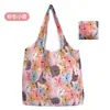 Bolsa de Tote de Compras Floral Grande de 190t en Stock de Gran Venta, Bolsa de Poliéster al por Mayor, Bolsa Plegable, Bolsa de Regalo Promocional