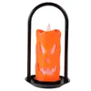 Luzes de Velas Portáteis para Halloween de Venda Quente Transfronteiriça, Velas Eletrônicas LED de Abóbora e Caveira, Decorações Luminosas para o Festival dos Fantasmas