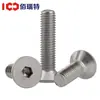 Tornillos de Cabeza Avellanada Hexagonales de Acero Inoxidable 316, Tuercas, Tornillos de Cabeza Plana, Juego Completo de Tornillos M2M3M4M5M6M10