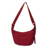 Bolsa Popular para Mujer Transfronteriza, Moderna y Versátil, Bolso de Hombro Ligero de Nailon para Mujer, Bolso Sencillo de Color Sólido Tipo Bollo para el Uso Diario