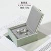 Caja de Joyería de Marco Dorado de Lujo Ligero Caja Universal para Anillos Collares Franela Perla Caja de Almacenamiento de Joyería Caja de Joyería Fina