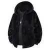 Jaqueta Enbu outono e inverno nova, transfronteiriça, tamanho europeu para homens, cardigã de fleece com capuz, jaqueta casual quente