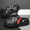 Sapatos furados masculinos de verão antiderrapantes resistentes ao desgaste sandálias caídas sola grossa chinelos de casal para praia ao ar livre homens