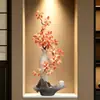 Adornos de jarrón de cerámica de forma irregular de alta gama, nuevo estilo chino para sala de estar, entrada, mueble de TV, arte decorativo, florero, entrega directa de fábrica