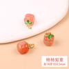 Ágata Yanjin Caqui Colgante Hebilla de Seguridad Tejido a Mano DIY Pulsera Hebilla de Seguridad Collar Lanyard Accesorios de Joyería