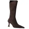 Nuevas Botas Largas Estilo Coreano Otoño e Invierno 2026, Botas Elásticas por Encima de la Rodilla, Botas Delgadas Mate, Botas de Tacón Alto con Cremallera Lateral y Punta Fina para Mujer