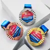 Nova produção de medalhas metálicas rotativas para eventos esportivos, corridas de maratona de campeões, futebol, medalhas de basquete e lembrancinhas